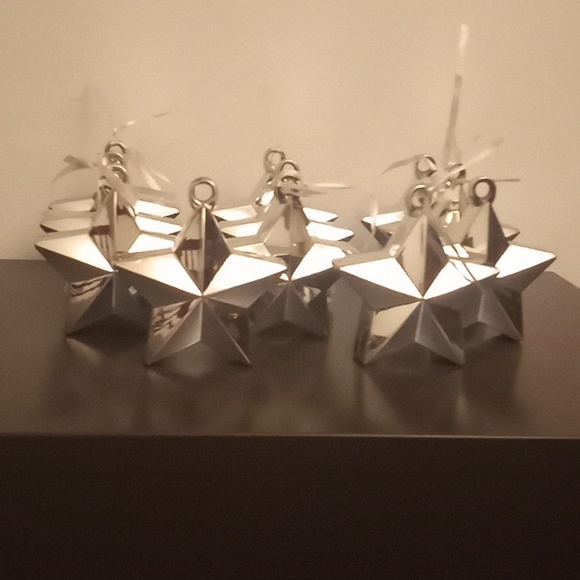 Silver Star Balloon Weights Party Supplies Bundle of 11 - Picture 3 of 6